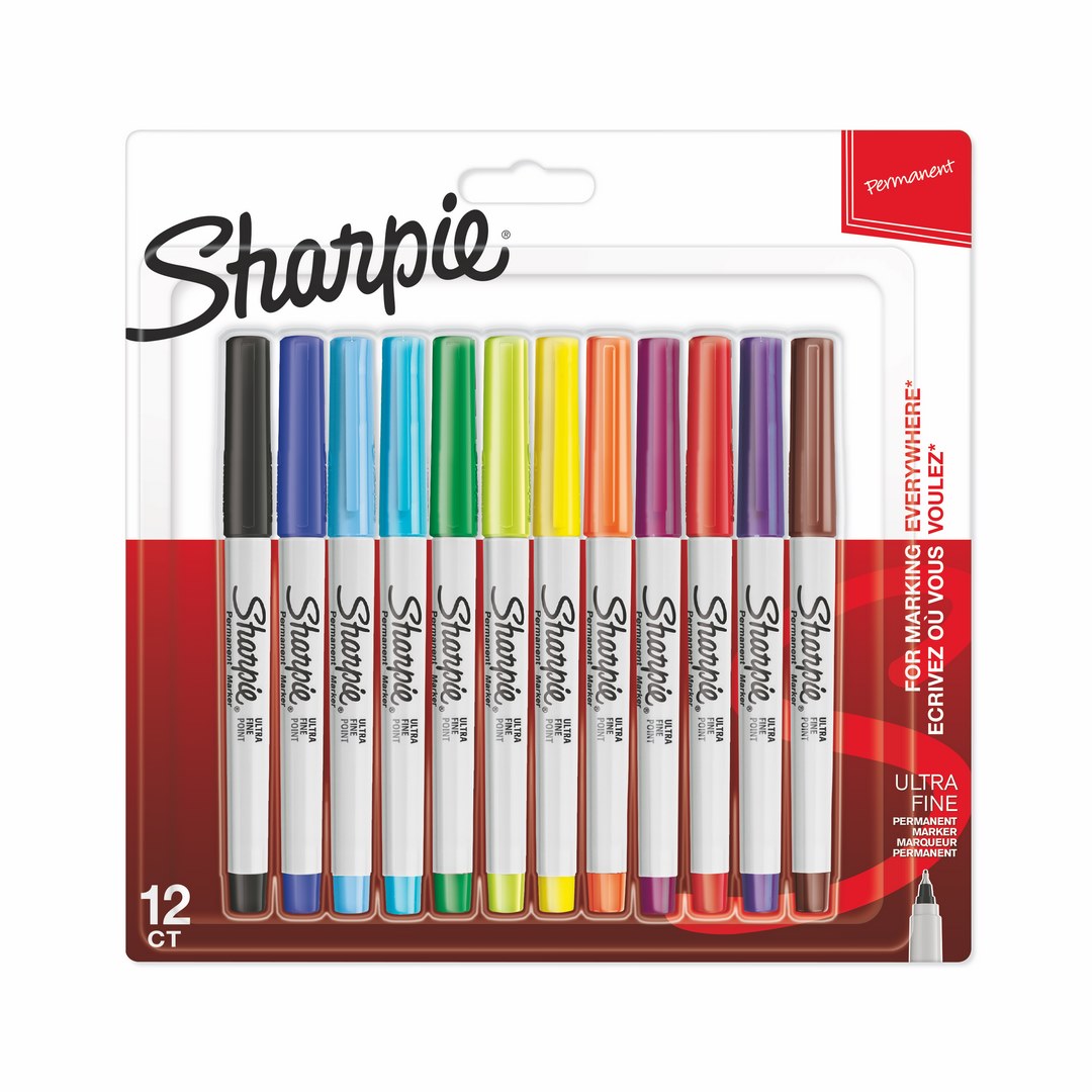 Zestaw markerów permanentnych Sharpie Ultra Fine 12szt